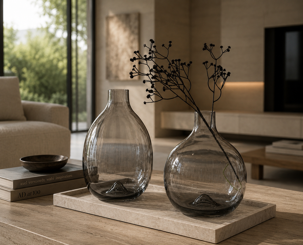 Water drop vase set of 2