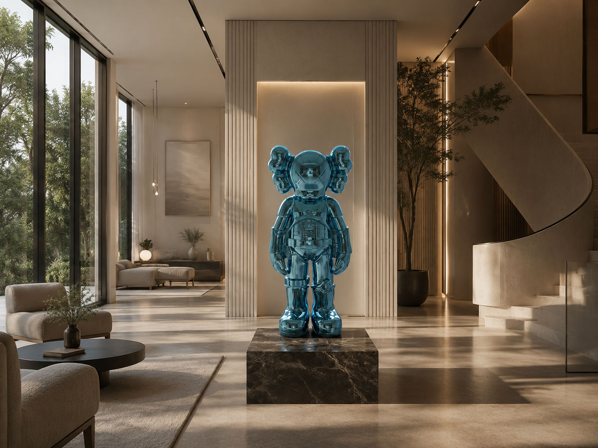 Kaws mirror blue