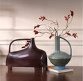 maroon & clear blue harmony set of 2