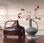 maroon & clear blue harmony set of 2