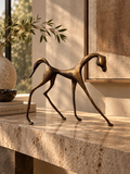 Golden metal horse