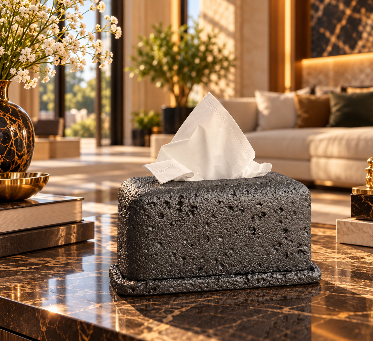 rock tissue box