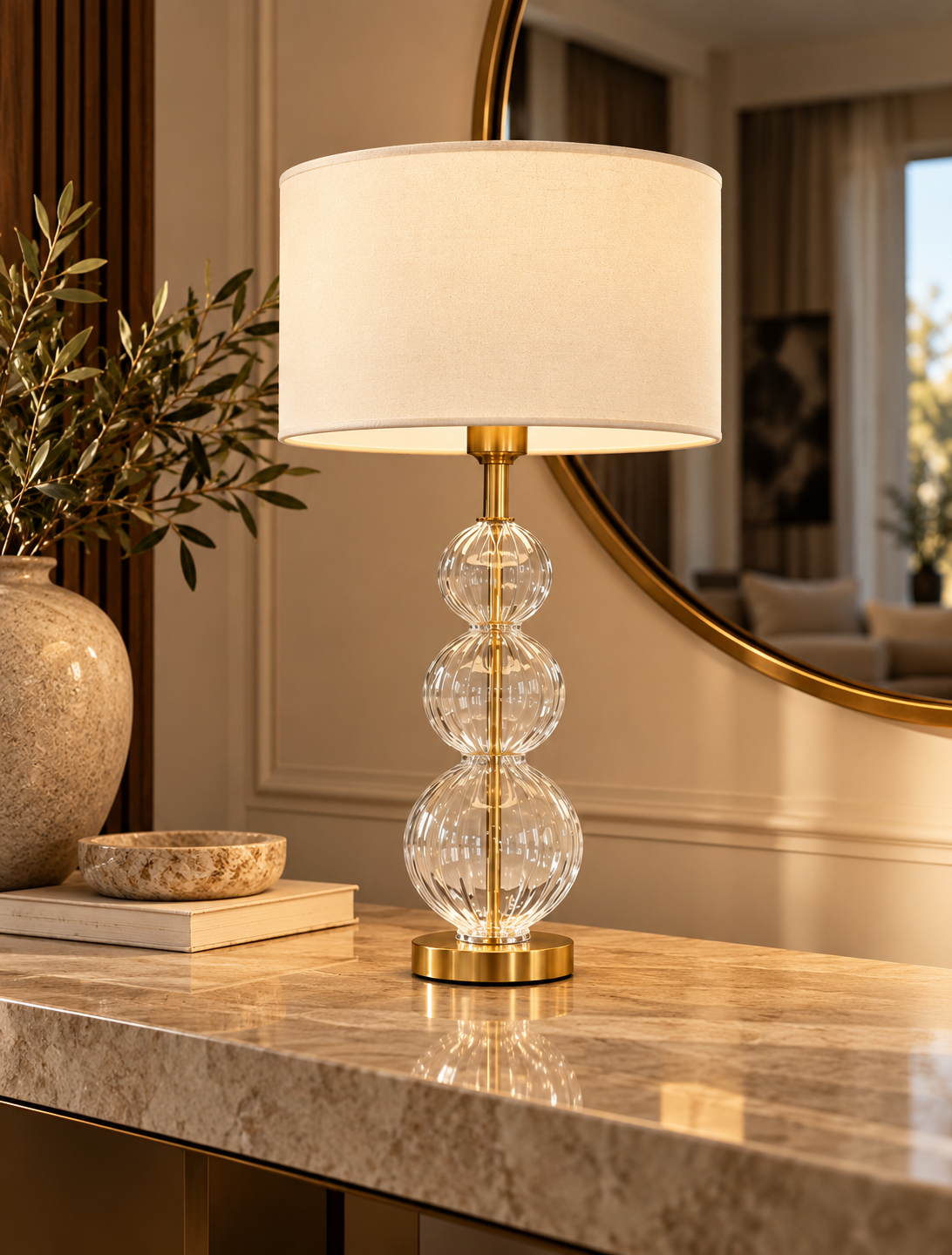 Pyrex 3 circle lamp