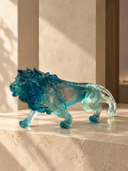 Crystal Lion Sculpture