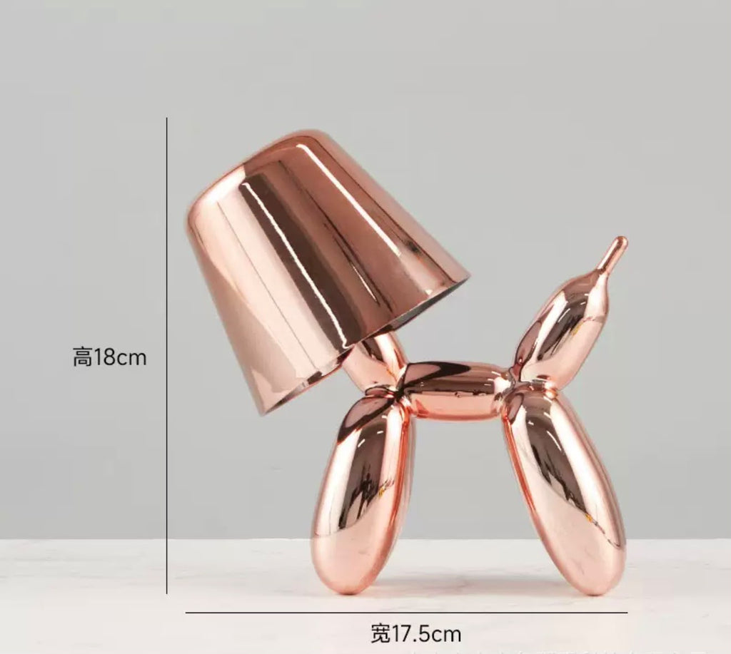Balloon dog lamp